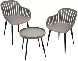 KOOPMAN Balkono baldų komplektas, antracitas