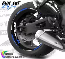 Suzuki GSX-R motociklo ratlankių lipdukai