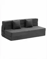 Sulankstoma sofa-lova svetainei ir miegamajam, „trys viename“ konvertuojama su 2 pagalvėmis ir plaunamu užvalkalu, sulankstoma lova, miegamasis fotelis