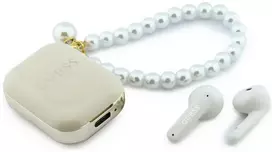 Belaidės ausinės GUESS TWS Pearl Strap GUE005326 smėlio spalvos