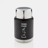 Vakuuminis maisto termosas su šaukštu "Work hard. Eat lunch."