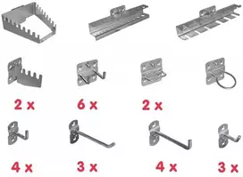 Güde Hanging Hook and Holder Set (40768)