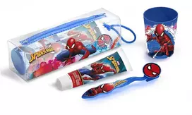 Cartoon Neceser Spiderman Bucal Denttifrico Cepillo Dental Vasito