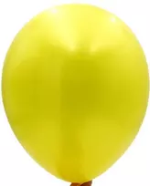 Geltoni perlamutriniai balionai, 100 vnt.