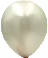 Sidabriniai perlamutriniai balionai, 100 vnt.