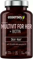 Trec Nutrition Multivitaminai moterims TREC ESSENSEY MULTIVIT FOR HER + BIOTINAS 90 kapsulių
