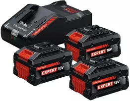 BOSCH AKUMULIATORIUS 18V 8,0Ah EXPERT 3vnt. + ĮKROVIKLIS EXAL18V-160