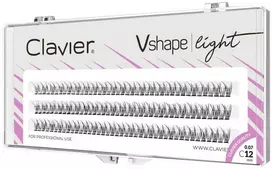 Clavier Vshape Light kępki rzęs 12mm