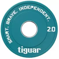 Olimpiniai svarmenys Tiguar Rubber Fractional Plates 0,5–2,5kg (Svoris: 2kg)
