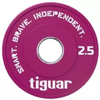 Olimpiniai svarmenys Tiguar Rubber Fractional Plates 0,5–2,5kg (Svoris: 2.5kg)