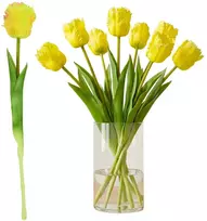 Saska Garden TULIPAN TAMSIAI GELTONAS 38CM KAIP GYVAS PAVASARINĖ DEKORACIJA 1075242