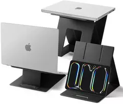 Spigen Slim Fold Nešiojamas kompiuteris Stand & Standing Desk LD201-S10, juodas