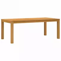 Valgomojo stalas 200 x 100 x 75 cm Kietas ąžuolo medis Natūrali