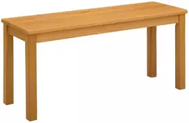 Valgomojo suolas 95 x 32 x 45 cm Kietas ąžuolo medis Natūrali