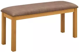 Valgomojo suolas 95 x 32 x 45 cm Kietas ąžuolo medis Pilka