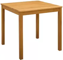 Valgomojo stalas 75 x 75 x 75,5 cm Kietas ąžuolo medis Natūrali