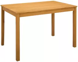 Valgomojo stalas 110 x 75 x 75 cm Kietas ąžuolo medis Natūrali