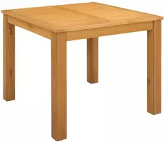 Valgomojo stalas 90 x 90 x 75 cm Kietas ąžuolo medis Natūrali