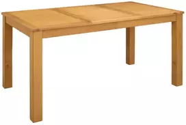 Valgomojo stalas 150 x 85 x 75 cm Kietas ąžuolo medis Natūrali