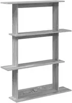 Sieninė lentyna Sieninis Pilka 100 x 20 x 126 cm