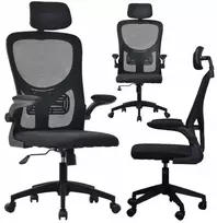 Ergonominė biuro kėdė BATI su tinkleliu, juoda