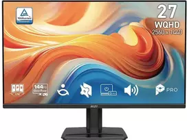 MSI Monitorius pro mp275q e14 27 cali/led/wqhd/płaski/144hz/juoda