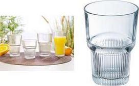 Esmeyer Arcoroc Trinkglas STARLINE, 310 ml aus gehärtetem Glas, spülmaschinengeeignet, stapelbar, - 6 Stück (384-6733)