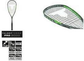 TALBOT torro Squashschläger Pro 6000, schwarz / grün sportlicher Offensiv-Schläger, mit Y-Konstruktion, - 1 Stück (251006)