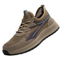Labor Insurance Shoes Men's Anti-smashing and Anti-puncture Summer Breathable, Wear-resistant and Non-slip Safety Protective Shoes 35