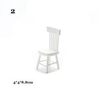 9 Styles Accessories 1/12 Dollhouse Mini Doll House Decoration Table Furniture Toys Simulation chair Wooden Table