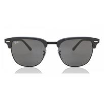Ray Ban Rb3016 Clubmaster Asian Fit 1367b1 Unisex Sunglasses Grey on Black/55
