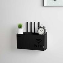 Šiukšliadėžės Sieninis maršrutizatorius Box Office Media Decor Console Wifi Wifi Box Belaidės saugojimo dėžutės Stovyklos laikiklis Pakabinimai Sieninė lentyna juoda
