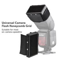 Universalus kameros blykstės korinis tinklelis Metalinis priedas Pakeitimas Canon Nikon Sony Godox Yongnuo Speedlite Lengvas juoda