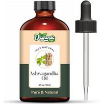 Organic Zing Ashwagandha (Withania somnifera) Oil | Pure & Natural Carrier Oil for Skincare, Hair care & Massage - 118ml