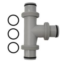 Connector Adapter Dual Split For Intex Parts Hose Plunger Valve Pool Pumps Rubber O-rings For Tee T-Joint Pool Part