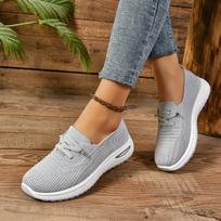 Fashionable Mesh Breathable Sexy Sports Shoes Spring and Autumn New Round Toe Thick Sole Comfortable Casual Women's Shoes 36