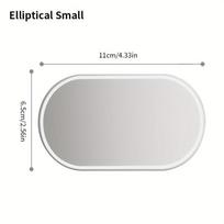 Car Sun Visor Vanity Mirror Auto Interior Seatback Makeup Mirror Portable Self-Adhesive Sun-Shading Rear View Mirror