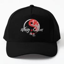 Wing Chun Kung Fu Red Dragon Martial A  Baseball Cap Hat Bonnet  Black Unisexs Hip Hop Casual Summer Solid Color Fish Snapback Boys Black