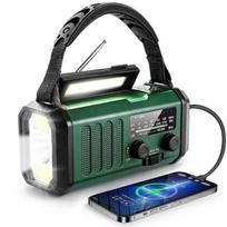 10000 mAh alkūninis radijas, avarinis radijas, saulės energijos radijas, NOAA/AM/FM orų radijas, USB Type-C įkrovimas