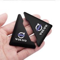 2/4 vnt. Automobilio durų kampo apsauga Buferio apsauga Anti-Scratch lipdukas Volvo V90 V60 V40 XC90 C30 XC60 S80 Polestar S90 XC70 XC40 black