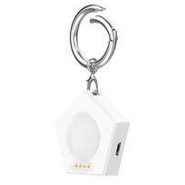Magnetinis nešiojamas įkroviklis, belaidžio įkrovimo dokas su raktų pakabuku, skirtas Oneplus Watch2, OPPO Watch X/4pro/3 Pro/3/2/SE balta