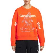 Nike ACG Series Tuff Fleece Water-Resistant Fleece Long Sleeve Regular T-Shirt Women tops IO9404-819 S
