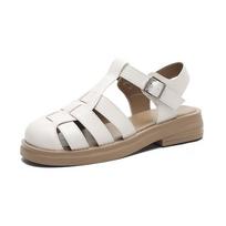 Large Size Women's Beach Party Sandals 34 abrikosas