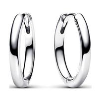 Pandora Vienspalviai Apvalaus Dizaino Sidabro Auskarai Moteriški auskarai 293355C00 F,Silver