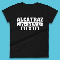Alcatraz Psycho Ward 616-616 Prison Halloween Costume Prisoner Psych Ward Womens Tee T Shirt Mens Tops Unisex Top XL