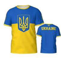 Ukrainos Vėliavos Ženklelis 3D Spausdinti Marškinėliai Vyrams ir Moterims Laisvalaikio Sportiniai Grafiniai Marškinėliai Ukrainos Nacionalinė Diena Futbolo Marškinėliai Gerbėjų Dovana S