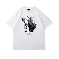 2026 New Mobile Suit Gundam Print Tshirt Short Sleeve Tshirt Unisexs and Womens Tshirt Sports Fitness Unisexs Tshirt Streetwear M