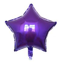 10pcs 18inch Gold Silver Foil Helium Star Balloon Wedding Decoration Baby Shower Kids Birthday Party Pure Air Globos Supplies 18inch violetinė