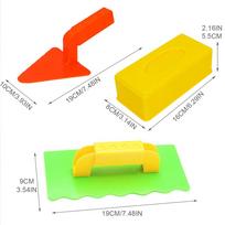3PCS Beach Toy Set Creative Children's Building Blocks Sand Castle Mold Winter Snowmaking Children's Outdoor Sports Toy