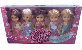 Chloe Girlz Mini Laleczki Księżniczki Zestaw 5 Lalek